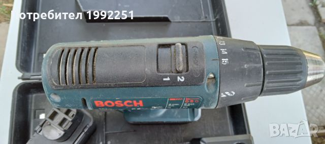 Акумулаторен винтовер НОМЕР 50. Bosch GSR9.6VES-2. Max Ф10мм. 0-550/1000 обор/мин. 9.6V. 1.5Ah. Посо, снимка 4 - Винтоверти - 46600240