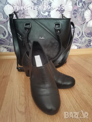 Дамски обувки на ток от естествена кожа , снимка 7 - Дамски обувки на ток - 50589521