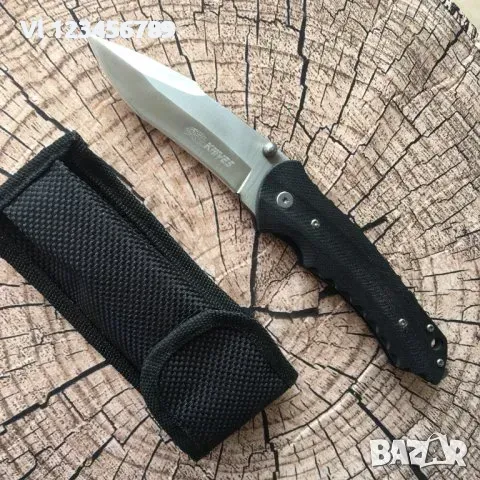 Сгъваем джобен нож Knives с клипс и калъф 90x215, снимка 1 - Ножове - 49060957