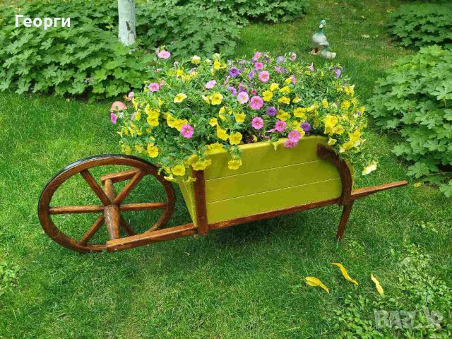 Прекрасна градинска количка за декорация - Вдъхнете нов живот на вашата градина!, снимка 10 - Други - 46474586