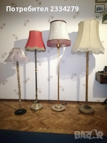 Стари паркетни настолни нощни лампи, различни години, различни държави. , снимка 1 - Настолни лампи - 53737641