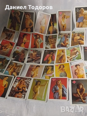 Стари Еротични карти за игра. Ретро карти 