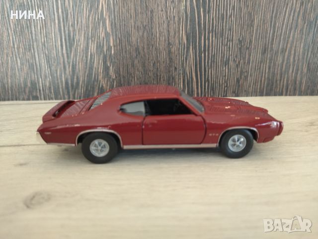 Метална количка Pontiac GTO 1969 !!!, снимка 3 - Колекции - 45900738