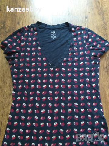Armani Exchange - страхотна дамска тениска КАТО НОВА, снимка 3 - Тениски - 46042123