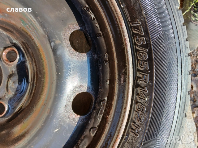 Джанта с гума 14 цола, снимка 2 - Гуми и джанти - 53653364