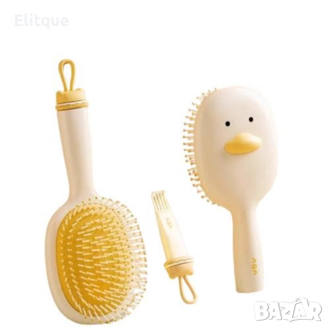 Четка за коса с четчица за почистване в два забавни варианта, снимка 2 - Други - 52832187
