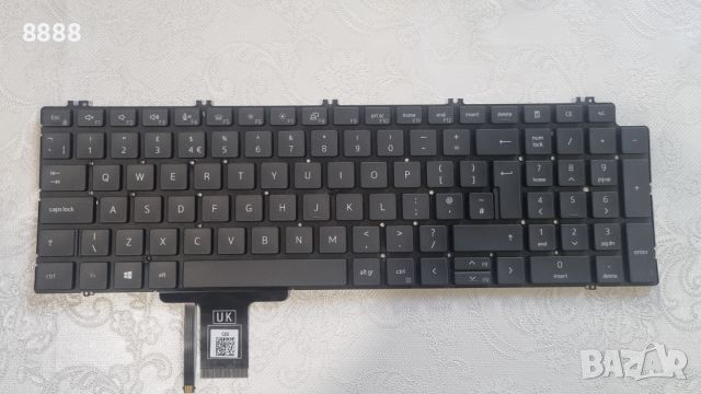 UK клавиатура с подстветка за Dell Precision , снимка 6 - Клавиатури и мишки - 45686291