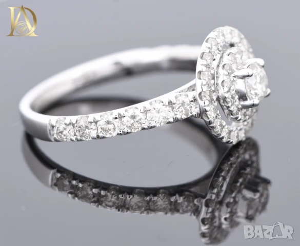 Нов Златен Пръстен с 0.78кт Естествени Диаманти, снимка 5 - Пръстени - 42864057