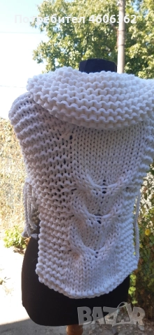 ръчно изплетено детско пончо , снимка 6 - Детски якета и елеци - 51855383
