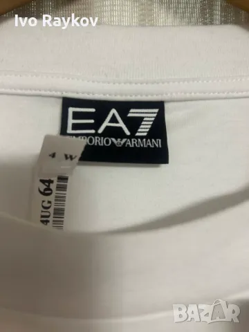 Тениска , бяла ,оригинална, нова Emporio Armani , ЕА7, снимка 2 - Тениски - 49155586