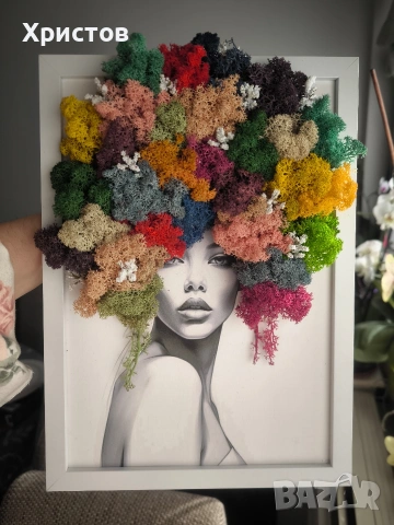 Картини и декорации със Скандинавски мъх, снимка 7 - Декорация за дома - 42057514