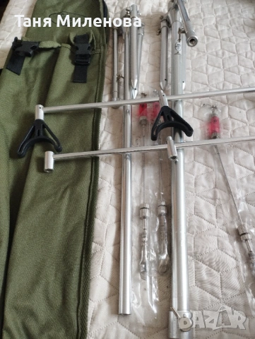 Стойка за риба 3 въдици, висококачествена инокс, снимка 10 - Такъми - 54073489