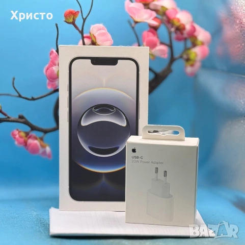 НОВ!!! Apple iPhone 16e, 128GB, 5G, White + подарък оригинален адаптер на Apple 