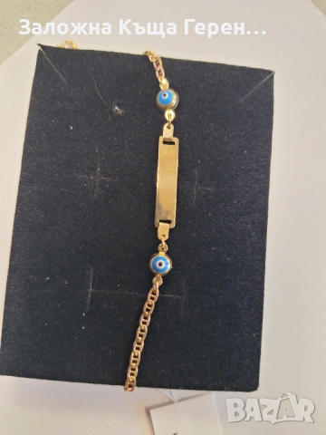 Детска златна гривна 1,96гр.14к, снимка 2 - Гривни - 53765569