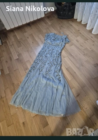 Официална рокля с пайети S размер нова Adrianna Papell , снимка 4 - Рокли - 53949099