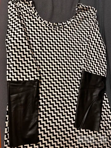 Рокля в черно и бяло, снимка 4 - Рокли - 50245420