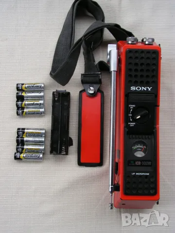Късовълнови  от 1973 г уоки-токи Sony ICB-300W, снимка 4 - Друга електроника - 49890821
