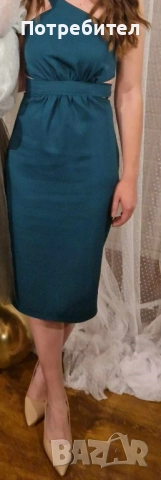 Елегантна вталена дамска рокля, снимка 3 - Рокли - 51606937