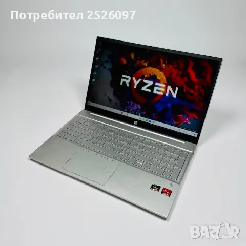 HP Pavilion 15/FHD IPS/Ryzen 3 5300U/12GB DDR4/256GB NVMe/Подсветка, снимка 3 - Лаптопи за работа - 48831227