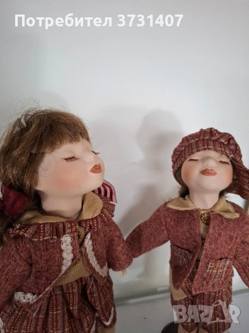 Красиви порцеланови кукли със стойки 40см, снимка 3 - Колекции - 53838614