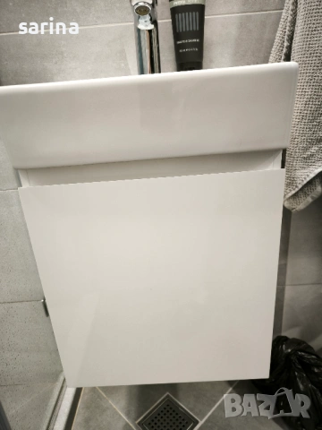 Долен шкаф за баня+смесител+сифон, снимка 4 - Шкафове - 54267501