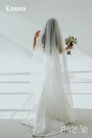 Сватбена рокля + дълъг воал подарък, снимка 6 - Сватбени рокли - 52230092