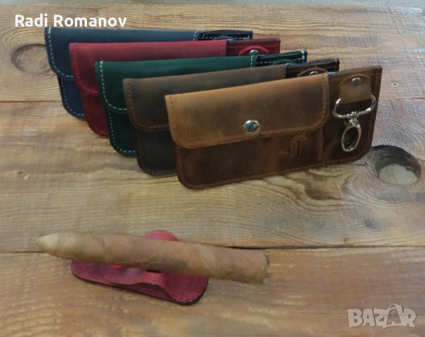 Ръчно изработен мъжки кожен аксесоар  за носене на колан., снимка 7 - Други - 52187288