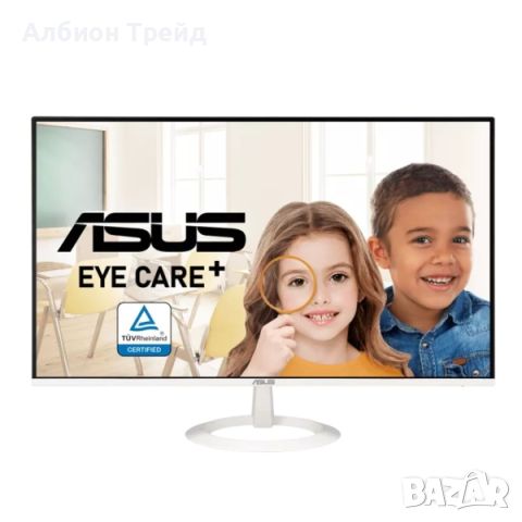 ASUS Eye Care VZ27EHF-W 🌟 27” Full HD Монитор 📺 | Тънък Дизайн, снимка 3 - Монитори - 46649418