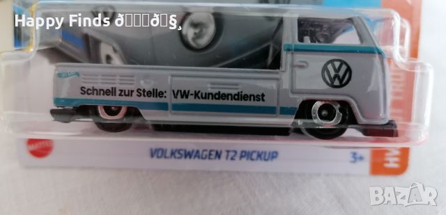 💕🧸Hot Wheels New case 24  VOLKSWAGEN T2 PICKUP сив  Hot Trucks, снимка 2 - Колекции - 46115103