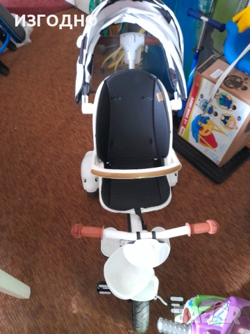 65€ CHIPOLINO*ДЕТСКА КОЛИЧКА ТРИКОЛКА ЗА РАЗХОДКА ЗАПАЗЕНА, снимка 4 - Детски велосипеди, триколки и коли - 53801675