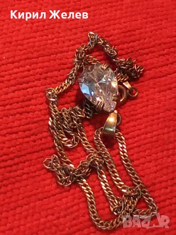 РАЗКОШЕН СРЕБЪРЕН МЕДАЛЬОН СРЕБРО 925 с БЛЕСТЯЩ ПЛАНИНСКИ КРИСТАЛ и СРЕБЪРНА 925 ВЕРИЖКА 29224, снимка 12 - Колиета, медальони, синджири - 50115979