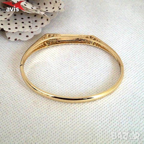 Гривна с 14К златно покритие 234864, снимка 3 - Гривни - 53821382