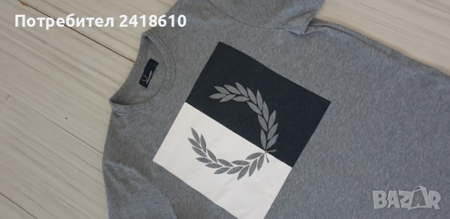 Fred Perry Cotton Mens Size S  ОРИГИНАЛ! Мъжка Тениска!