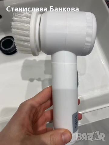 Мощна Електрическа Четка за Почистване 5-в-1 / Акумулаторна, за Баня и Кухня, снимка 3 - Мопове, кофи, четки и метли - 53153224