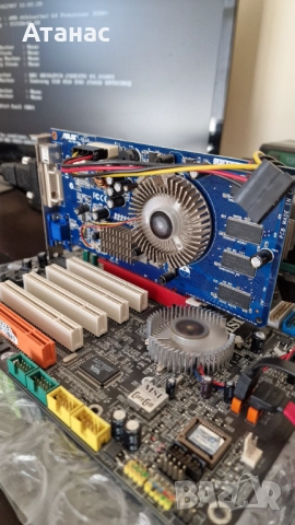 AGP видеокарта GF7600GS 256MB DDR2 128bit Asus , снимка 5 - Видеокарти - 51690679