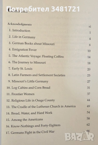 История на немските заселници в Мисури / German Settlement in Missouri, снимка 2 - Енциклопедии, справочници - 53749198