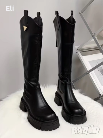 Дамски ботуши над коляното- оригинални 