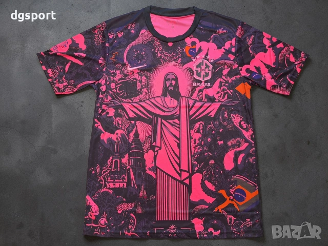 Флуоресцентна футболна тениска на Бразилия#Неймар#10!, снимка 2 - Футбол - 52063996