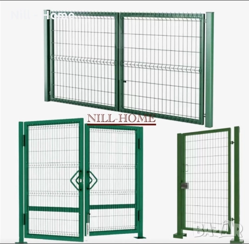 ВРАТИ- ПЕШЕХОДНИ/ПОРТАЛНИ - оградни пана- оградни колове-Мрежа с декорация