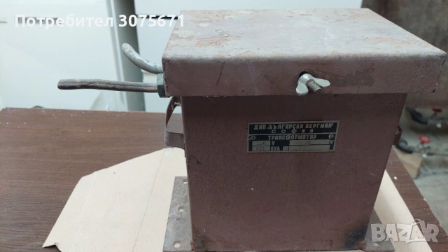 Стар български трансформатор 220V → 36V (за проверка), снимка 2 - Друга електроника - 54238313