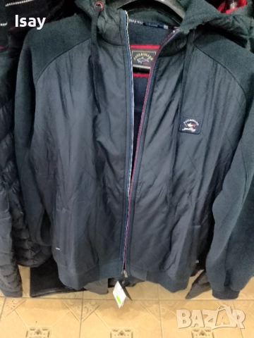 Мъжки анурак Паул Шарк в тъмно син цвят , снимка 2 - Спортни дрехи, екипи - 52377084