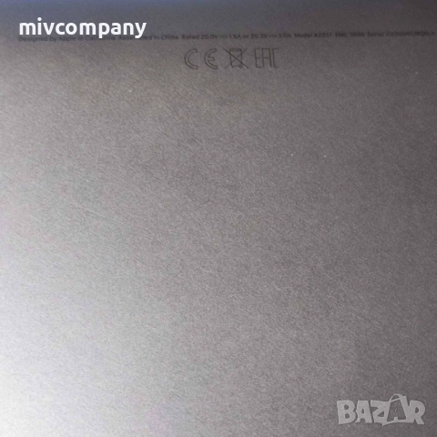 Лаптоп Apple MacBook Air M1 А2337(2020) 256GB 8 Ram, снимка 3 - Лаптопи за работа - 52551143