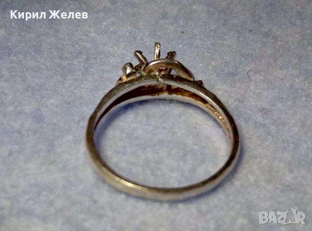 СТАР СРЕБЪРЕН ПРЪСТЕН СРЕБРО ВИСОКА ПРОБА ХУДОЖЕСТВЕНА МАЙСТОРСКА ФИНА РЪЧНА РЕТРО ИЗРАБОТКА 41511, снимка 4 - Антикварни и старинни предмети - 50542265