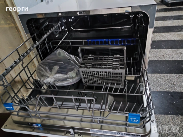 Компактна настолна съдомиялна Midea (6 комплекта) – Като нова!, снимка 2 - Съдомиялни - 53581789
