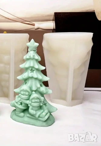 Молд деца с коледна елха , снимка 5 - Форми - 50773058