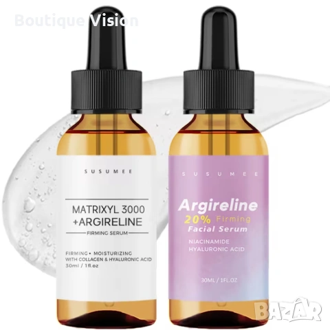 Ново! Матриксил 3000 Серум + 20% Аргирелин Серум, обогатен с Хексапептид, Колаген и Ниацинамид.