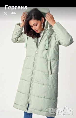 Ново дълго зимно яке с качулка, снимка 4 - Якета - 52618212