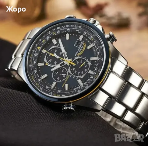 ЛУКСОЗЕН МЪЖКИ ЧАСОВНИК CITIZEN MONTRE HOMME СВЕТЛО СИН, снимка 2 - Мъжки - 47768596