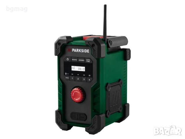 Parkside PBR F10 A1 строително радио с FM, Bluetooth USB Flash players-захранва се с 12V,20V,220V