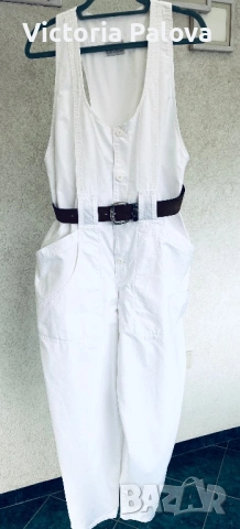 Оригинален бял деним гащеризон RIFLE Италия – автентичен модел